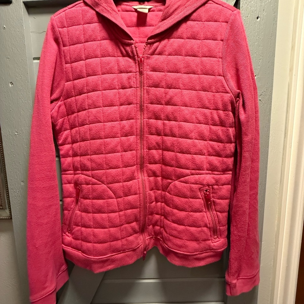 Christopher & Banks Fuchsia Quilted Puffer Jacket